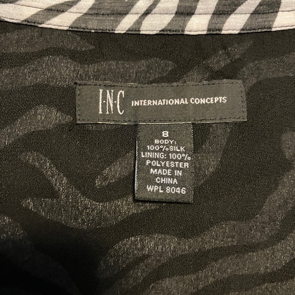 🧵Size 8 Black and white ruffle skirt by INC - Picture 4 of 5